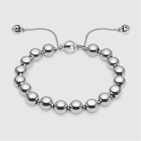 gucci boule sterling silver bead bracelet|beaverbrooks gucci bracelet.